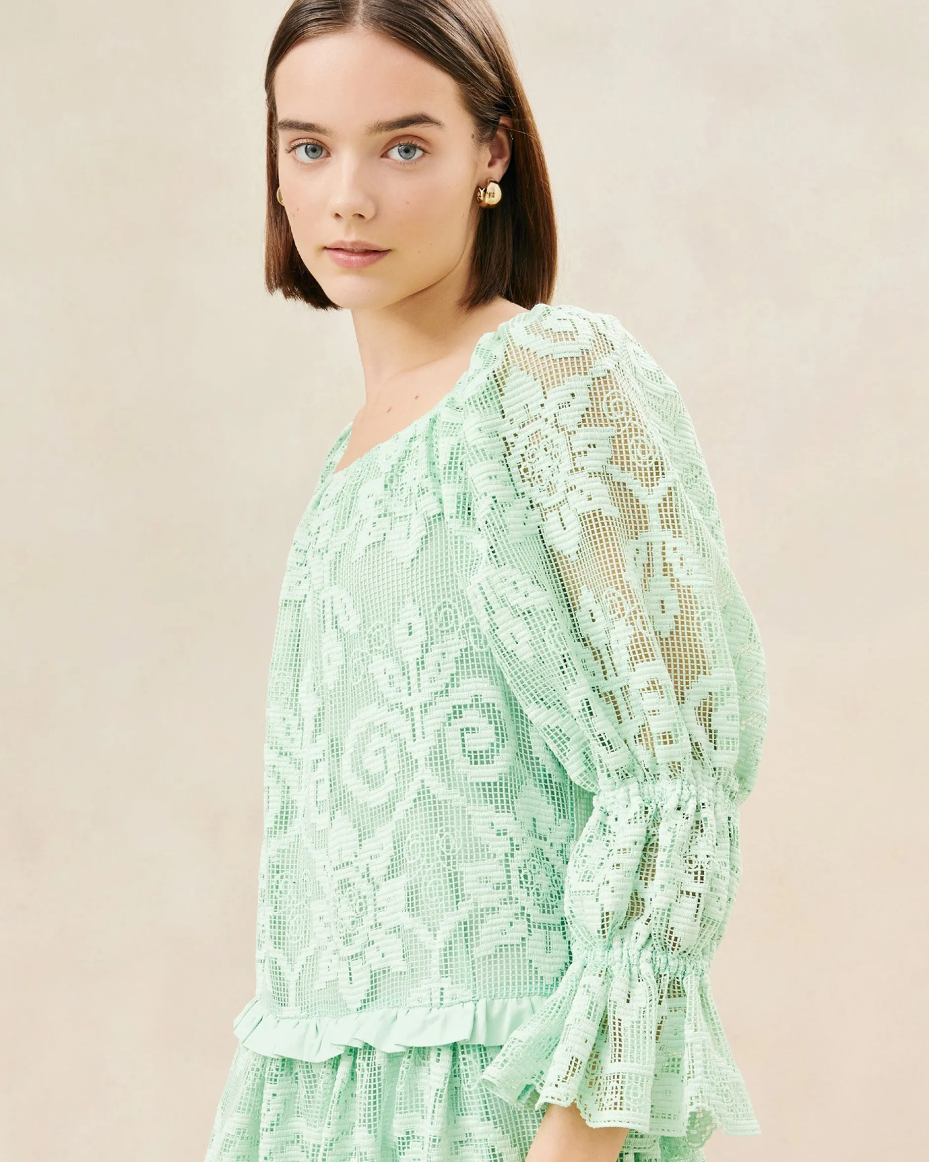 Loeffler Randall Antoinette Tiered Lace Dress| FOR THE GUESTS|FOR THE BRIDE