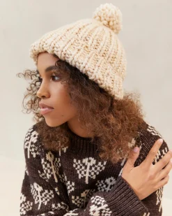 Loeffler Randall Ava Knit Pompom Hat| Accessories