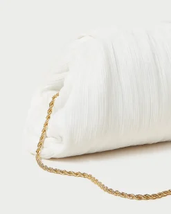 Loeffler Randall Bailey Blue Floral Pleated Clutch| SOMETHING BLUE|FOR THE GUESTS