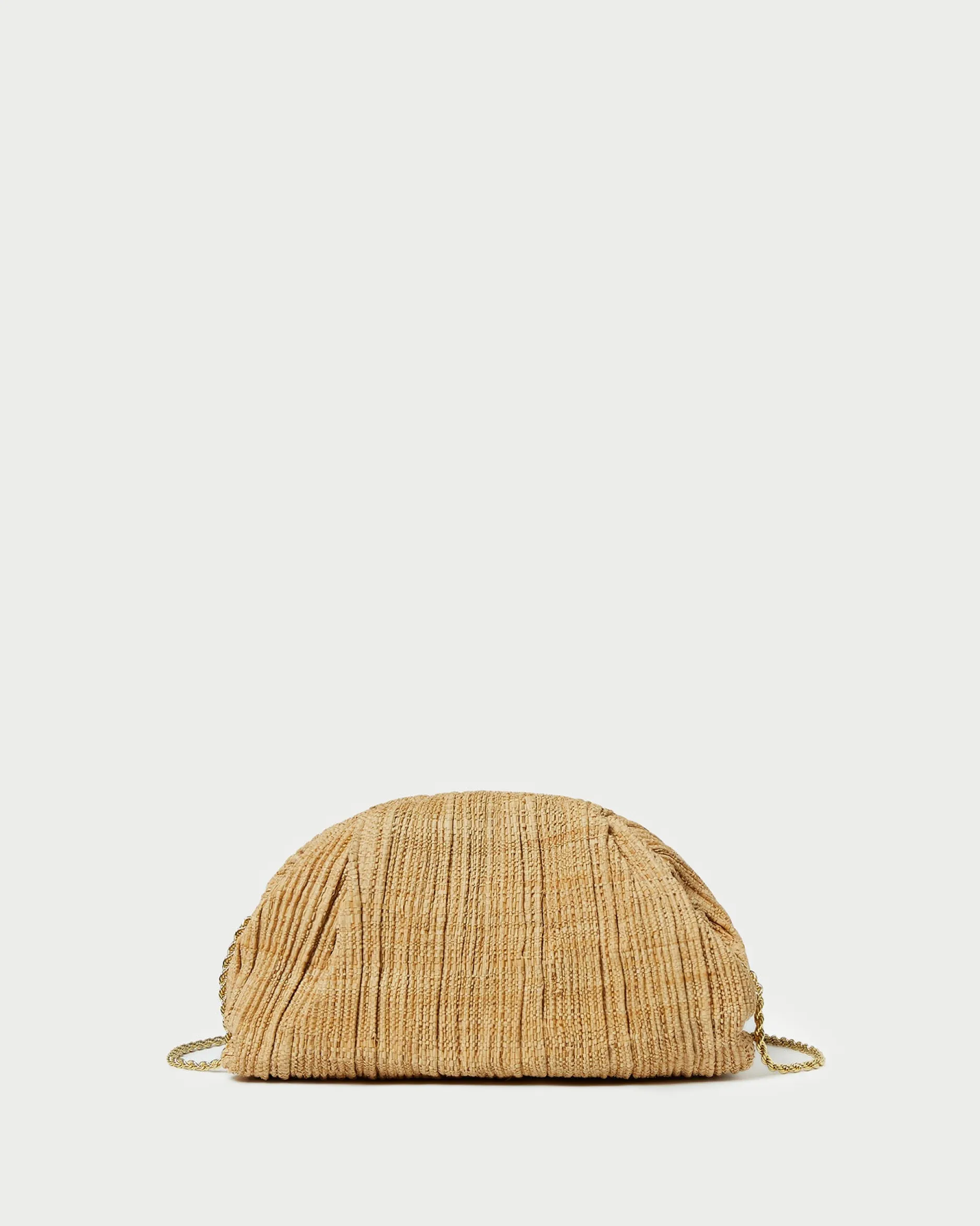 Loeffler Randall Bailey Natural/Crystal Dome Clutch| Event Essentials|Vacation Shop
