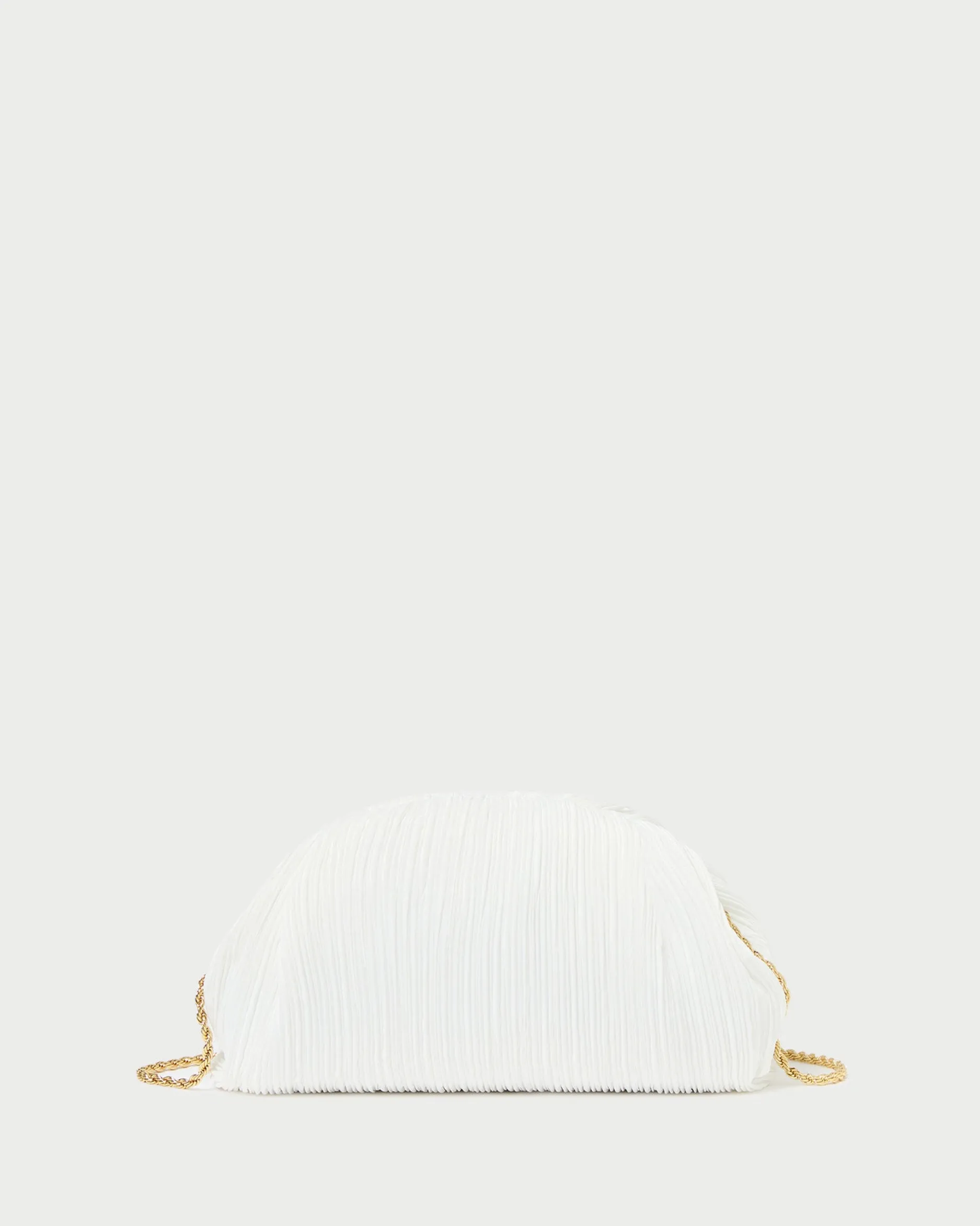 Loeffler Randall Bailey Natural/Crystal Dome Clutch| Event Essentials|Vacation Shop