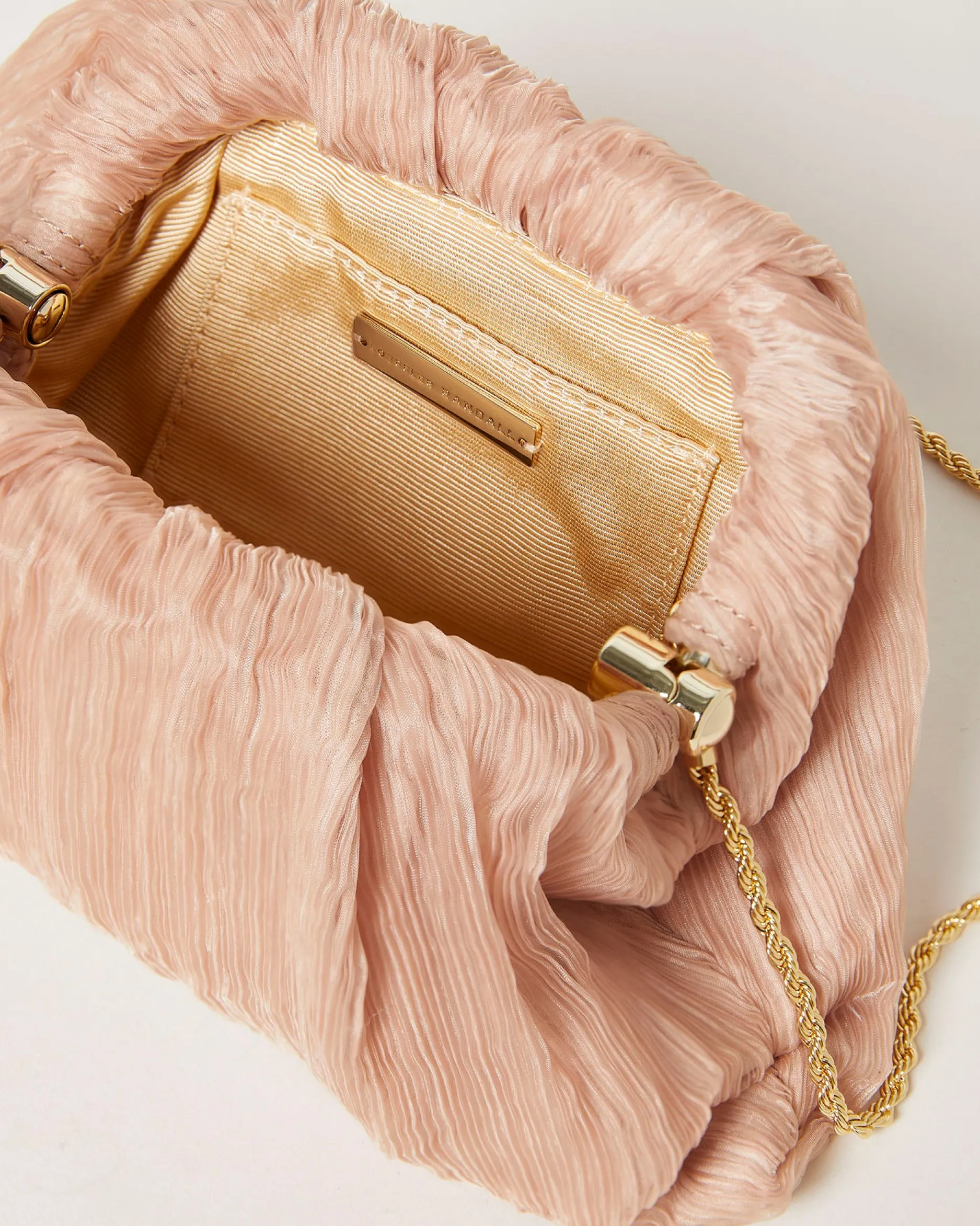 Loeffler Randall Bailey Natural/Crystal Dome Clutch| Event Essentials|Vacation Shop