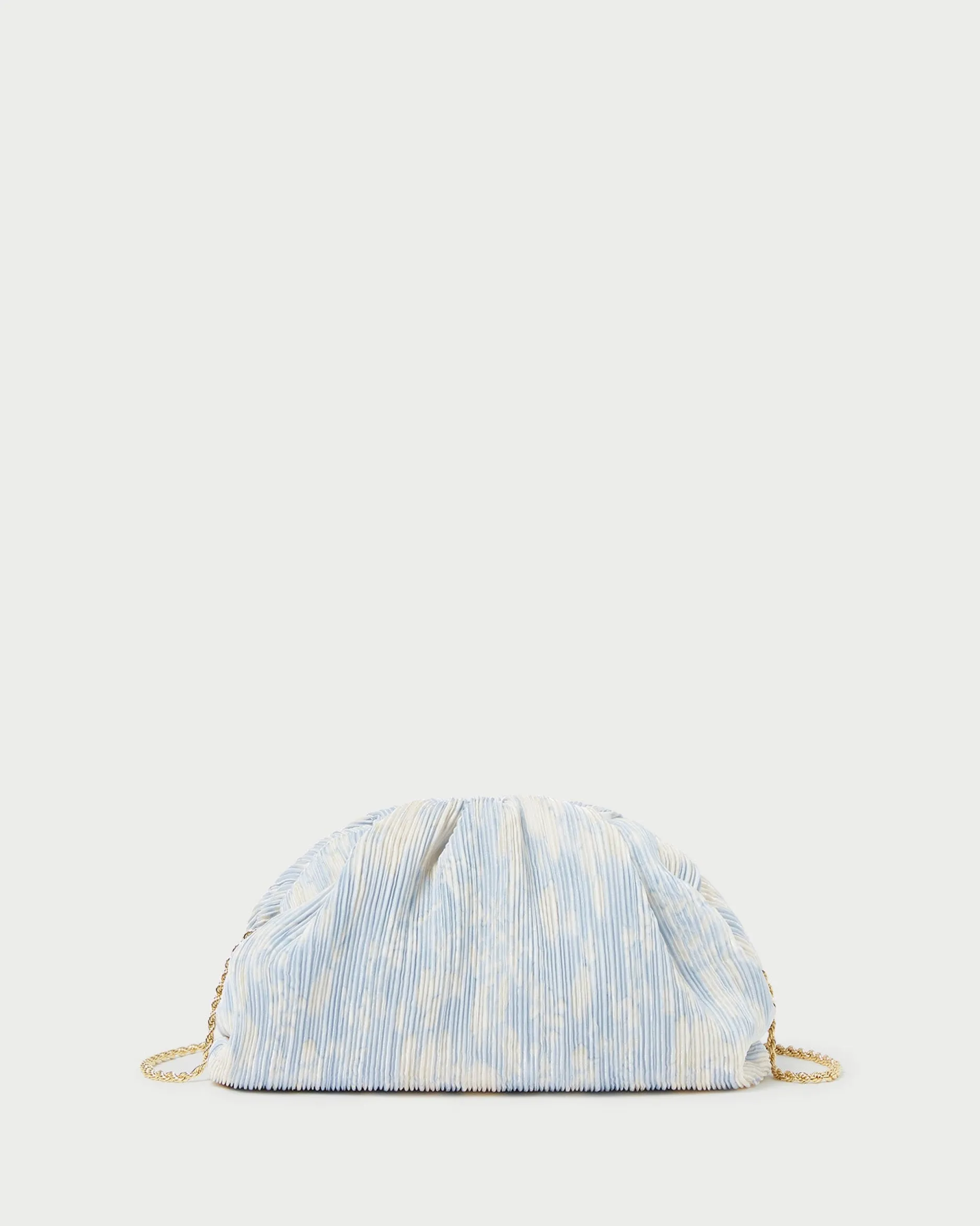 Loeffler Randall Bailey White/Crystal Dome Clutch| SOMETHING BLUE|FOR THE GUESTS
