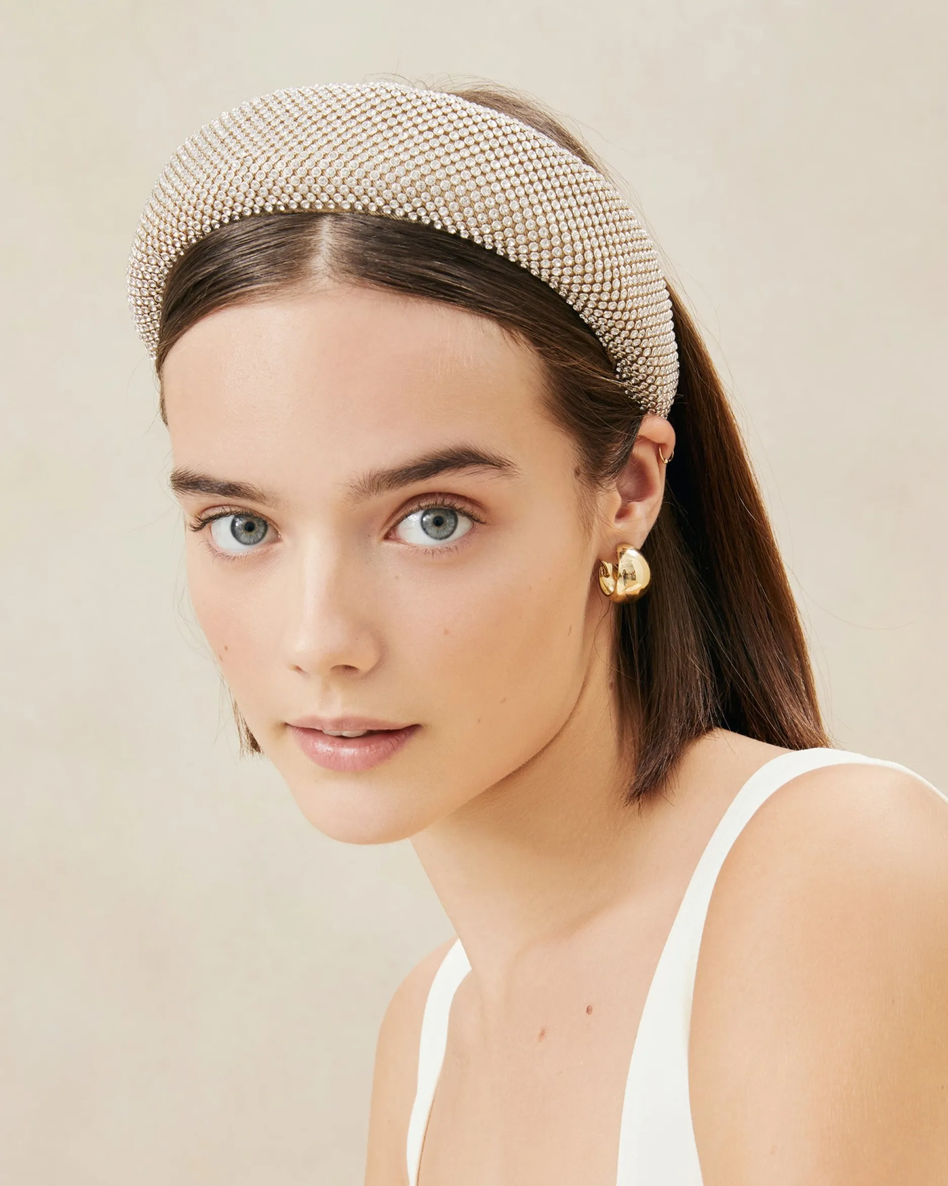 Loeffler Randall Bellamy Satin Headband| FOR THE BRIDE|Accessories