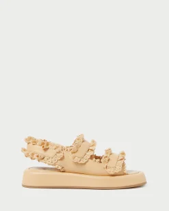 Loeffler Randall Blaise Raffia Platform Sandal| Flat Sandals