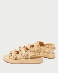 Loeffler Randall Blaise Raffia Platform Sandal| Flat Sandals