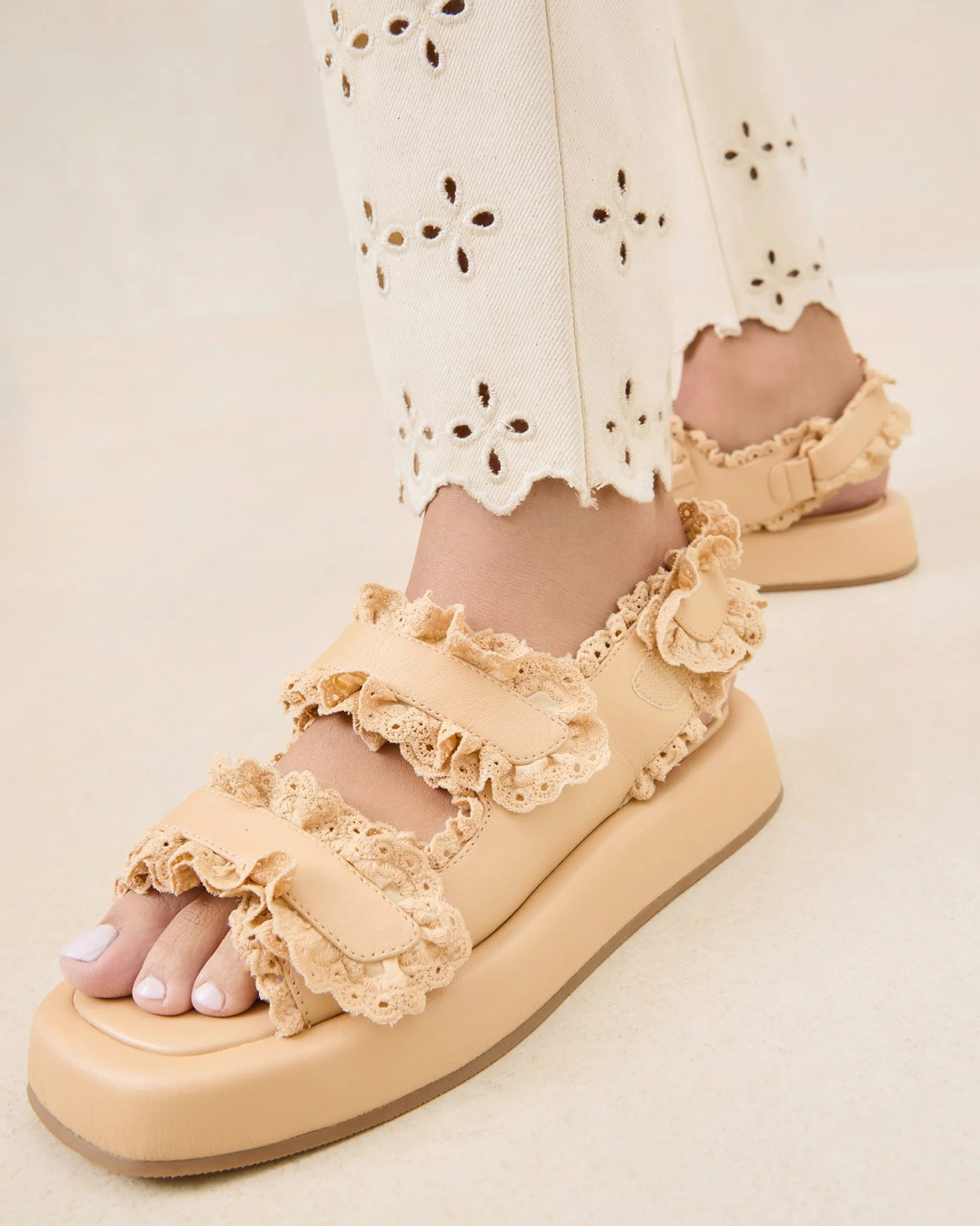 Loeffler Randall Blaise Raffia Platform Sandal| Casual Staples|Vacation Shop