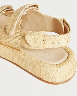 Loeffler Randall Blaise Raffia Platform Sandal| Casual Staples|Vacation Shop