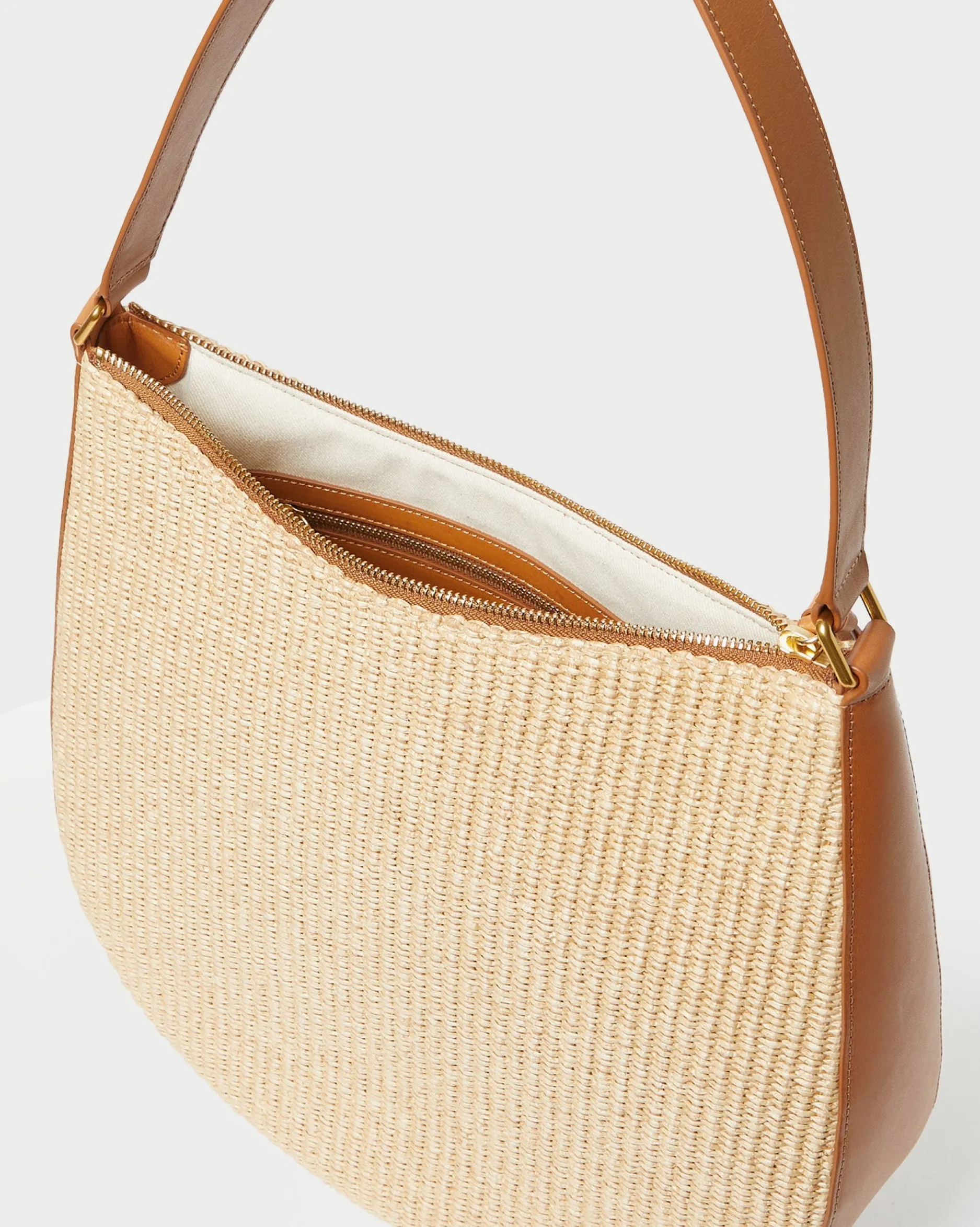 Loeffler Randall Bowen Natural Straw Hobo| Casual Staples|Totes