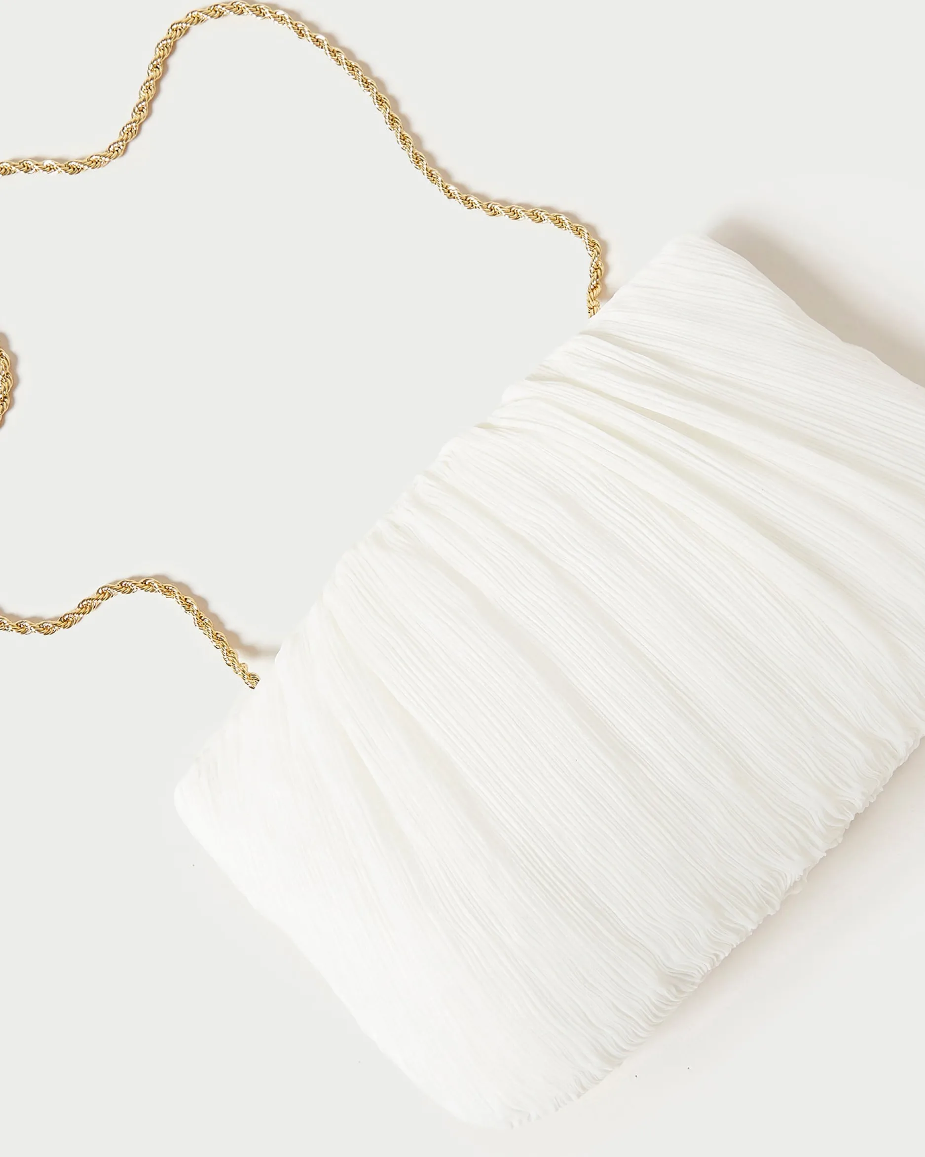 Loeffler Randall Brit Lamé Pleated Clutch| Clutches