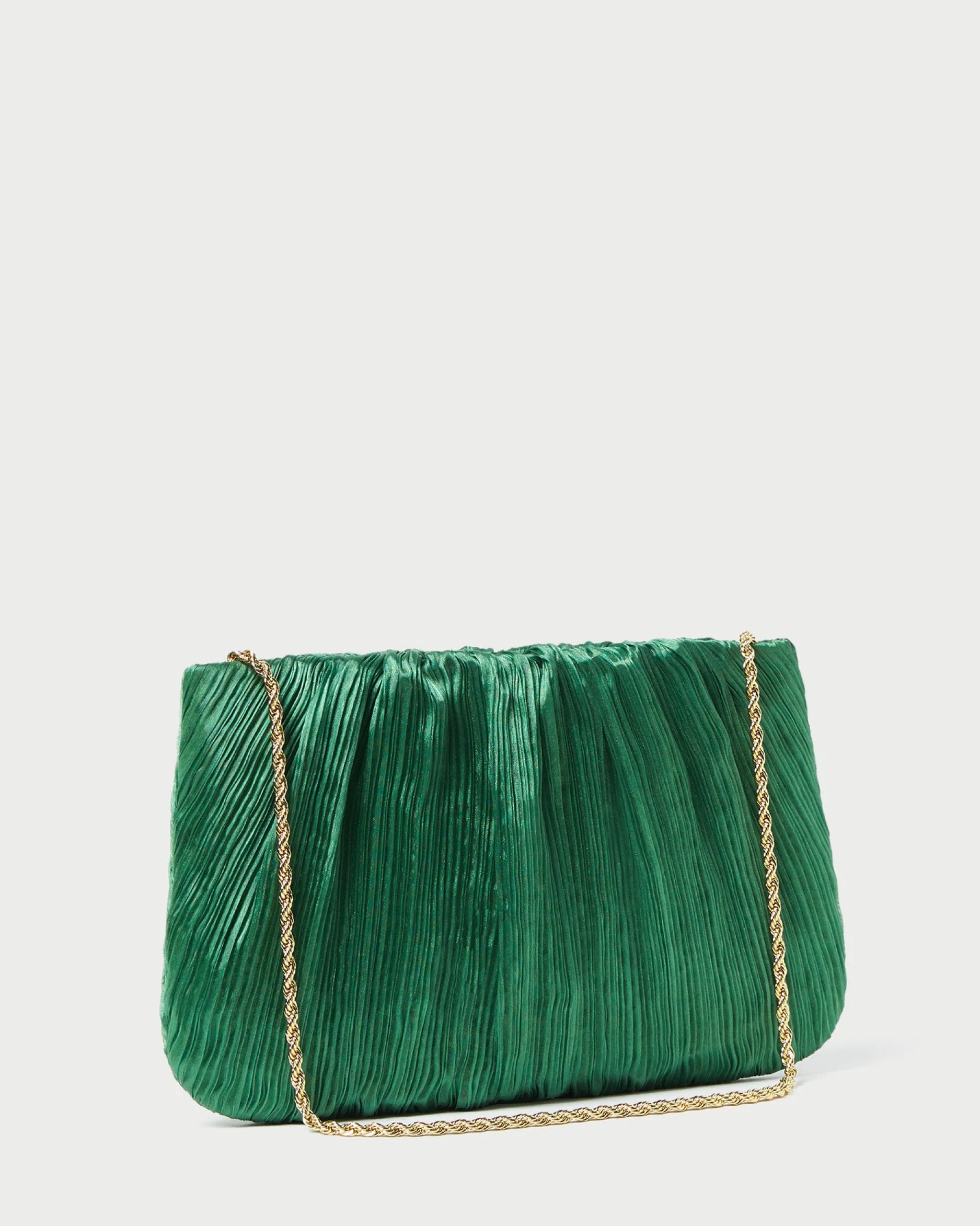 Loeffler Randall Brit Lamé Pleated Clutch| Clutches