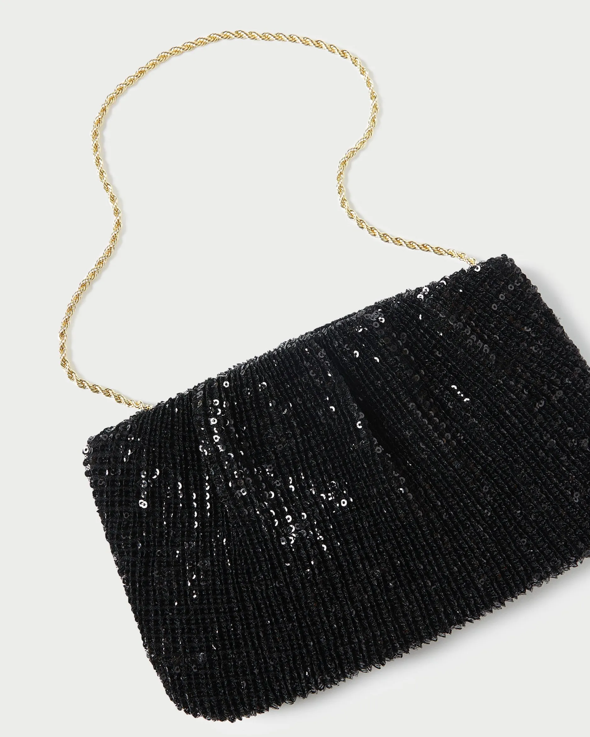 Loeffler Randall Brit Lamé Pleated Clutch| Clutches