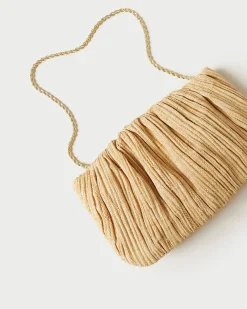 Loeffler Randall Brit Flat Pleated Clutch| SOMETHING BLUE|FOR THE BRIDE