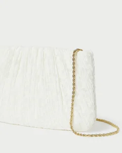 Loeffler Randall Brit Flat Pleated Clutch| SOMETHING BLUE|FOR THE BRIDE