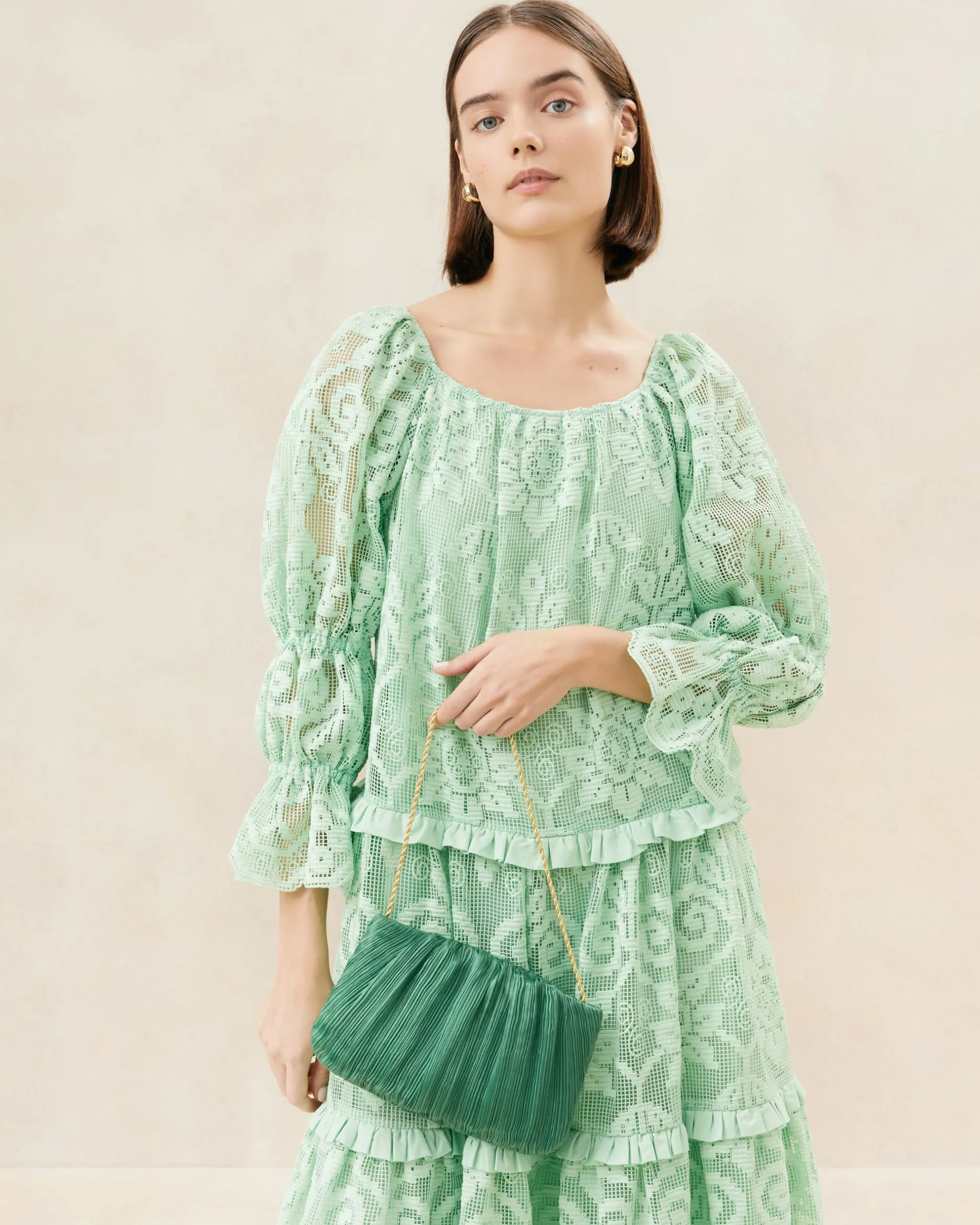 Loeffler Randall Brit Flat Pleated Clutch| FOR THE GUESTS|FOR THE BRIDE