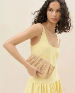 Loeffler Randall Brit White Lace Flat Clutch| FOR THE BRIDE|Clutches