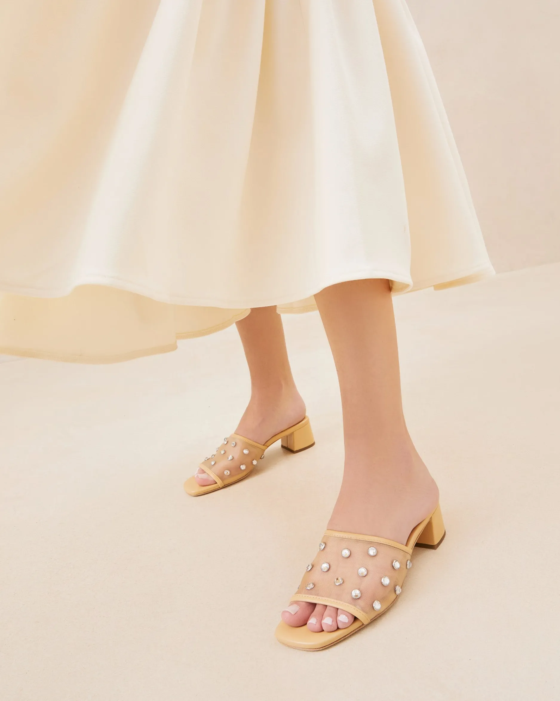Loeffler Randall Brooke /Crystal Mesh Mule| FOR THE GUESTS|FOR THE BRIDE