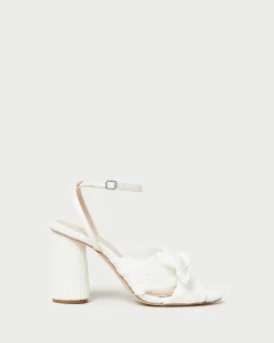 Loeffler Randall Camellia Pleated Bow Heel| Heeled Sandals