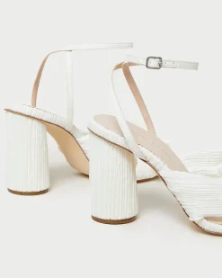 Loeffler Randall Camellia Pleated Bow Heel| Heeled Sandals
