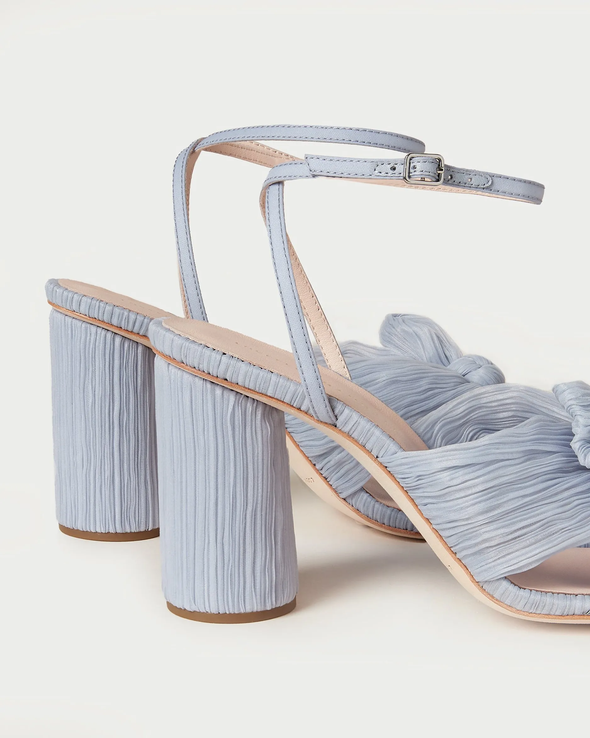 Loeffler Randall Camellia Pleated Bow Heel| SOMETHING BLUE|FOR THE BRIDE