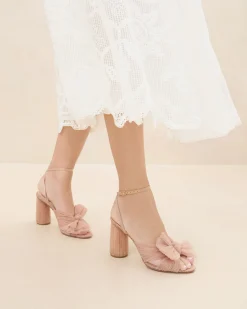Loeffler Randall Camellia Pleated Bow Heel| SOMETHING BLUE|FOR THE BRIDE