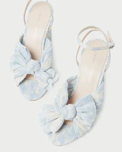 Loeffler Randall Camellia Pleated Bow Heel| SOMETHING BLUE|FOR THE BRIDE
