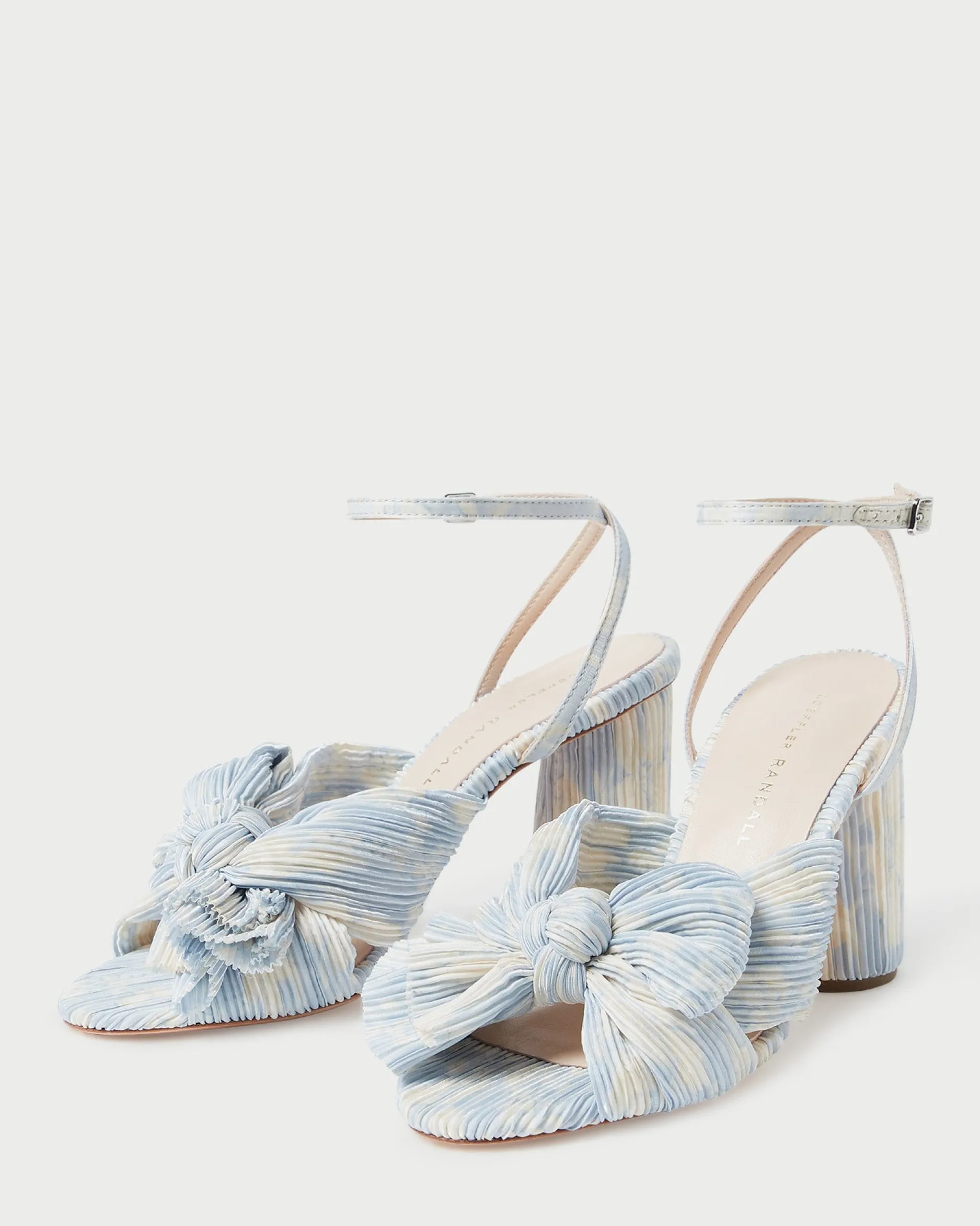 Loeffler Randall Camellia Pleated Bow Heel| SOMETHING BLUE|FOR THE BRIDE