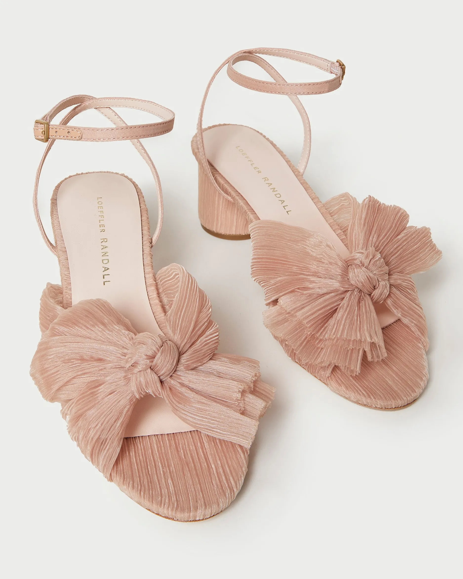 Loeffler Randall Dahlia Pleated Bow Heel| SOMETHING BLUE|FOR THE BRIDE