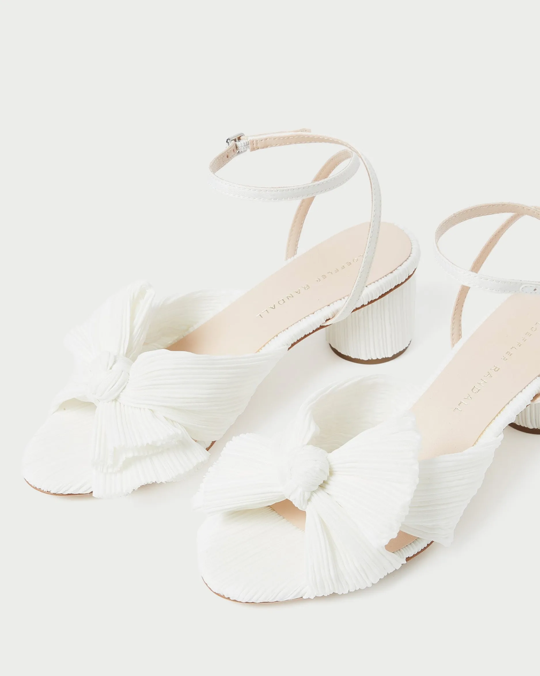 Loeffler Randall Dahlia Pleated Bow Heel| FOR THE GUESTS|FOR THE BRIDE
