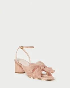 Loeffler Randall Dahlia Pearl Pleated Bow Heel| SOMETHING BLUE|FOR THE BRIDE