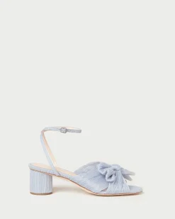 Loeffler Randall Dahlia White Lace Bow Heel| SOMETHING BLUE|FOR THE BRIDE