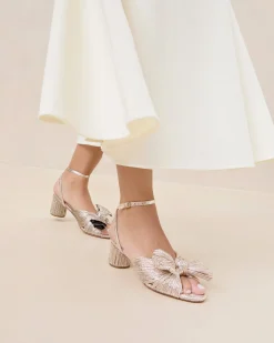Loeffler Randall Dahlia Pleated Bow Heel| SOMETHING BLUE|FOR THE BRIDE