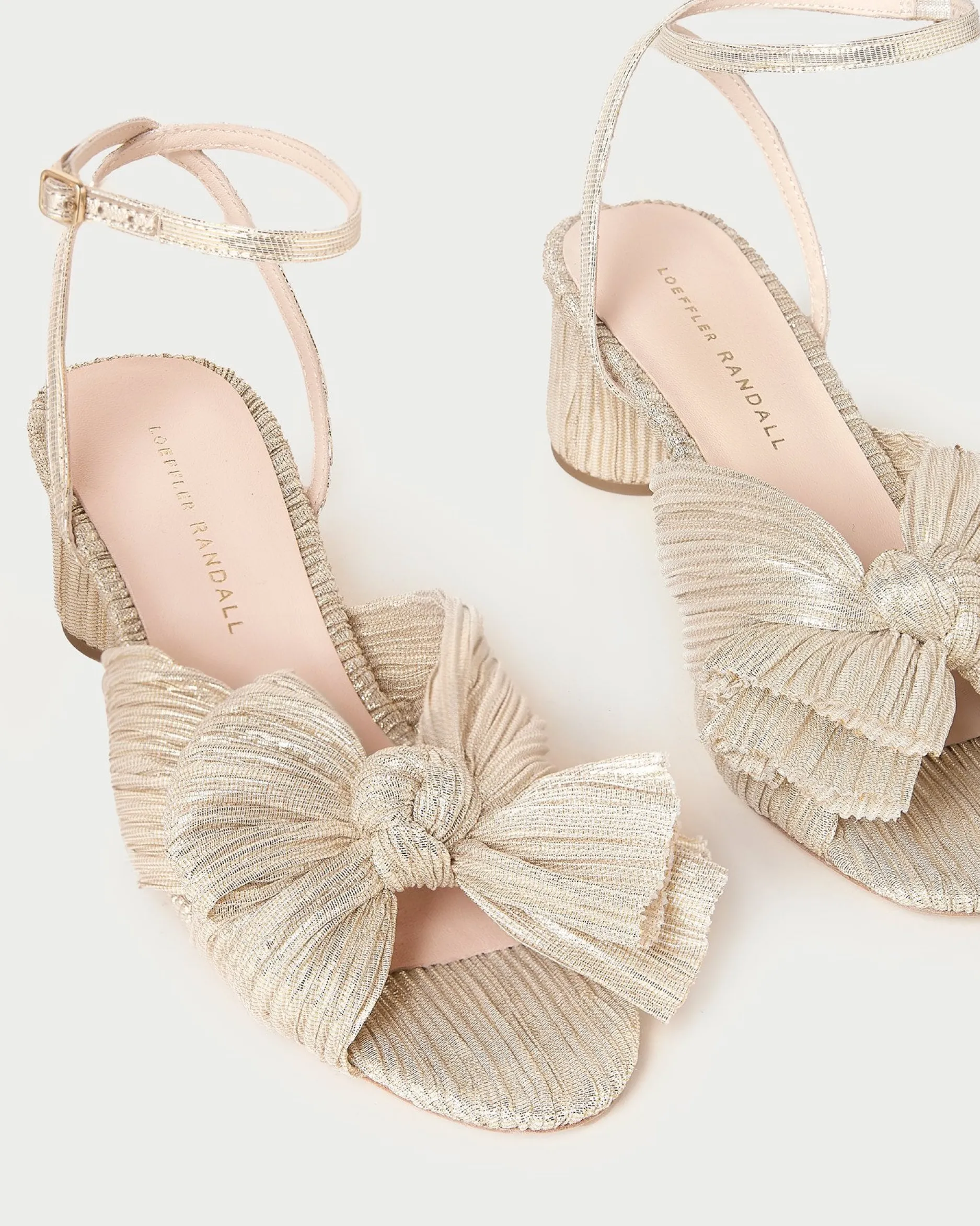 Loeffler Randall Dahlia Pleated Bow Heel| SOMETHING BLUE|FOR THE BRIDE