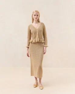 Loeffler Randall Delia Butter Crochet Skirt| FOR THE GUESTS|Matching Sets