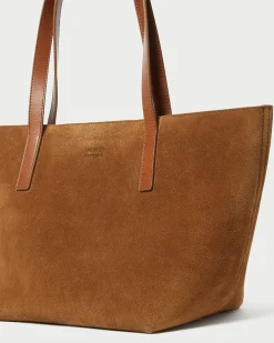 Loeffler Randall Easton Cacao Suede Medium Tote| Casual Staples|Totes