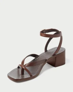 Loeffler Randall Eloise Leather Heeled Sandal| Casual Staples|Heeled Sandals