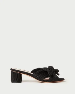 Loeffler Randall Emilia Pleated Bow Heel| Heeled Sandals