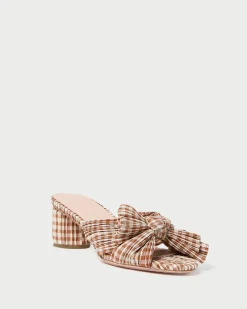 Loeffler Randall Emilia Pleated Bow Heel| Heeled Sandals