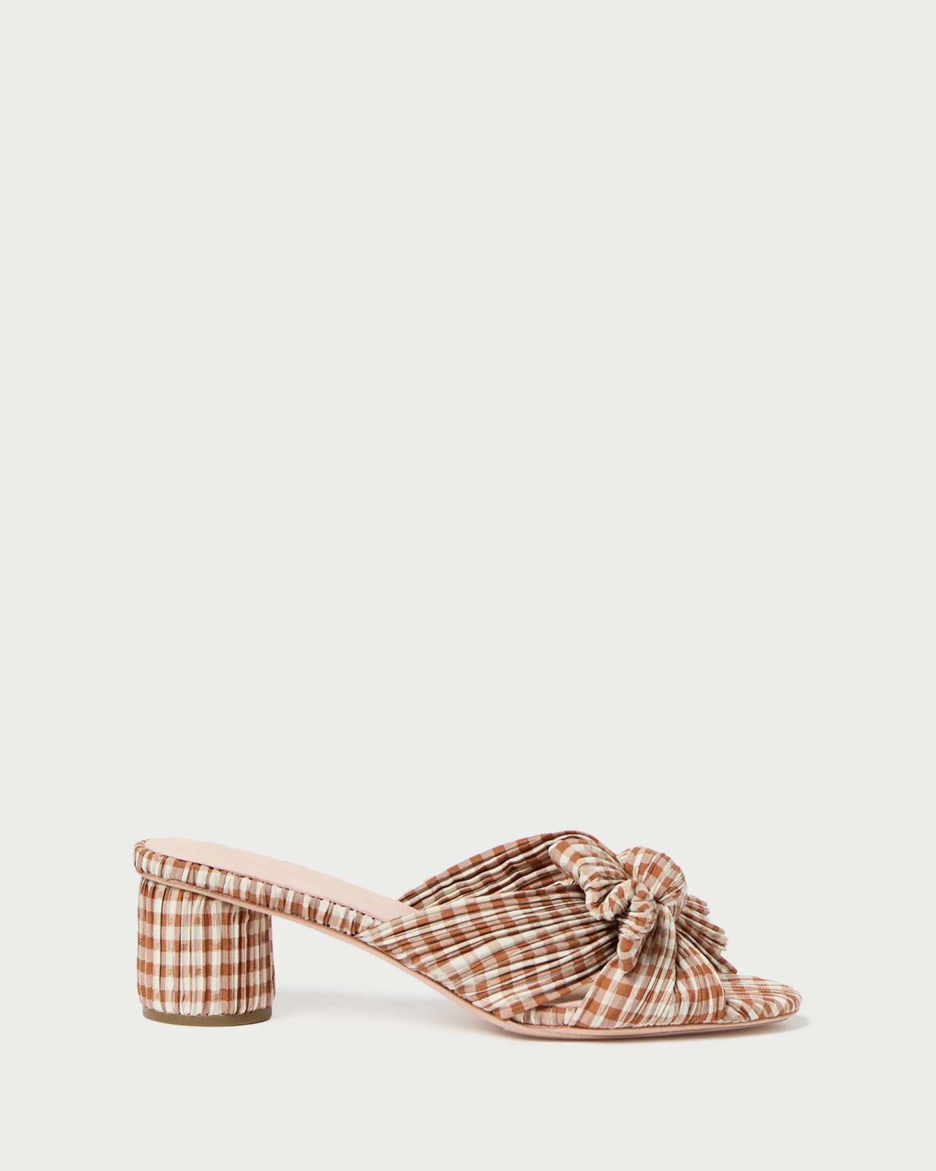 Loeffler Randall Emilia Pleated Bow Heel| FOR THE BRIDE|Heeled Sandals