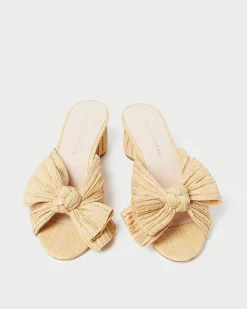 Loeffler Randall Emilia Pleated Bow Heel| FOR THE GUESTS|FOR THE BRIDE