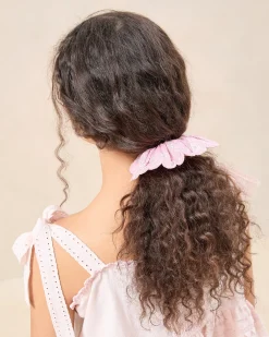 Loeffler Randall Frankie Red Floral Scallop Scrunchie| Accessories