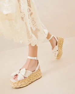 Loeffler Randall Gaby Pleated Bow Espadrille| Casual Staples|Event Essentials