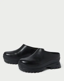 Loeffler Randall Gemma Black Leather Lug Mule| Jessie Loves|Flats & Loafers