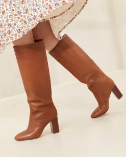 Loeffler Randall Goldy Cognac Tall Boot| Boots