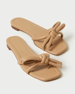 Loeffler Randall Hadley Brown Bow Sandal| Casual Staples|Vacation Shop