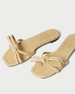 Loeffler Randall Hadley Brown Bow Sandal| Casual Staples|Vacation Shop