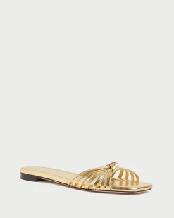 Loeffler Randall Izzie Leather Knot Sandal| FOR THE BRIDE|Flat Sandals