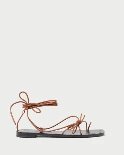 Loeffler Randall Jude Leather Flat Sandal| Casual Staples|Vacation Shop