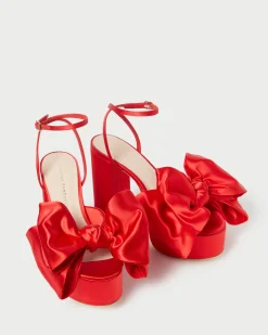 Loeffler Randall Kiki Satin Platform Sandal| FOR THE BRIDE|Heeled Sandals