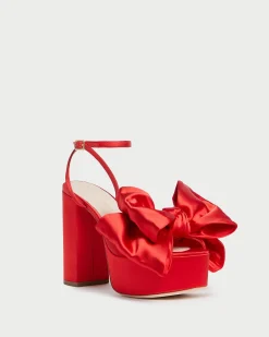 Loeffler Randall Kiki Satin Platform Sandal| Heeled Sandals